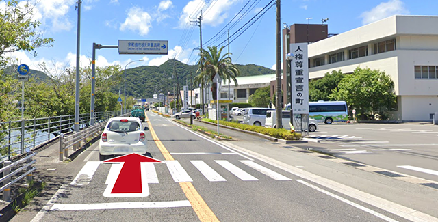 宇和島市内中心部からのアクセス01